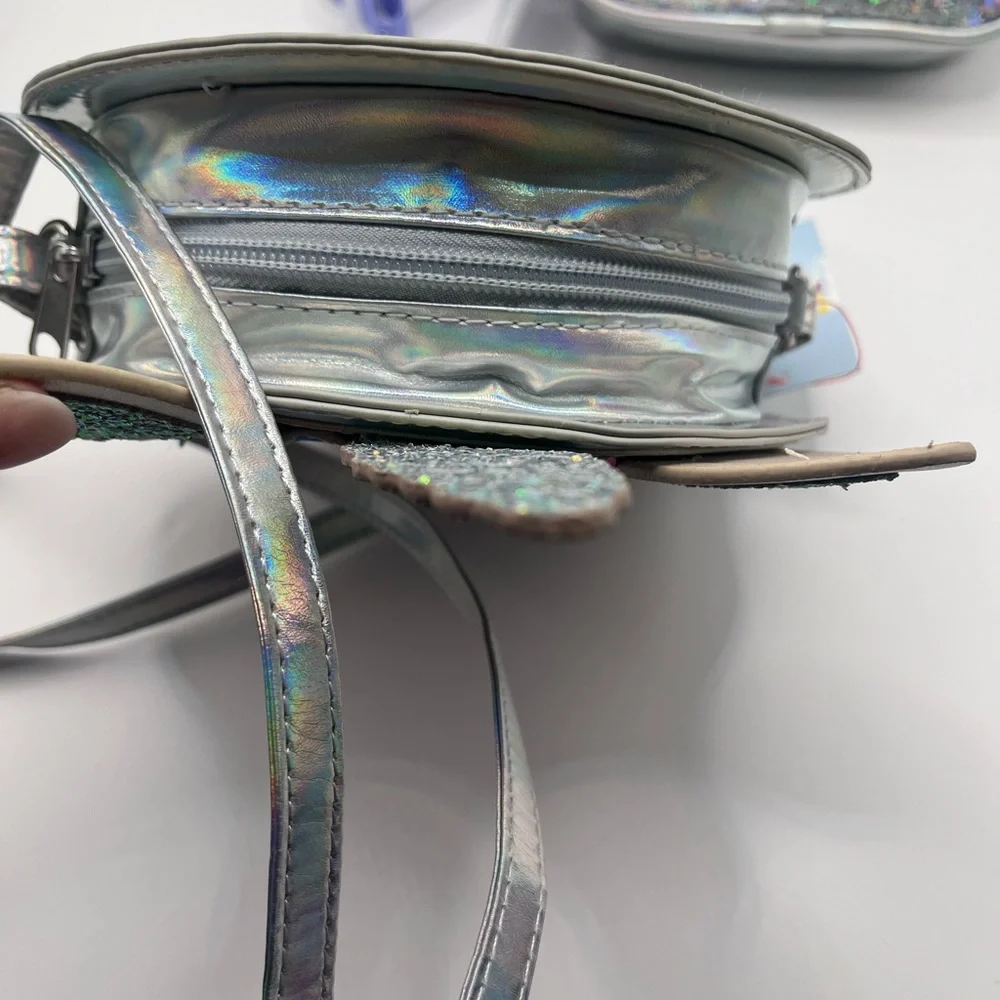 NWT Unicorn Donut iridescent crossbody‎ purse, and sparkle crossbody cat & jack